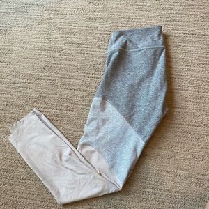 Outdoor voices leggings in grey and tan